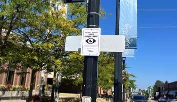 Video Cameras installed in Owen Sound's River District. Photo from the City of Owen Sound