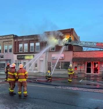 Fire in Tilbury on March 21/ 25 (Photo by: CK Fire Department)