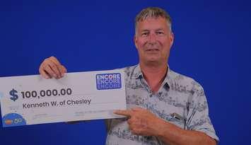 Kenneth Wilson from Chesley. Photo provided by OLG.