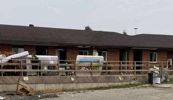 Bear Track's Inn and Restaurant fire damage.  Photo from Tonia Hardman