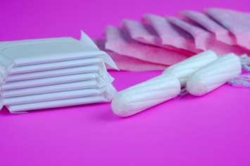 Period products, period poverty, menstrual products, pads and tampons