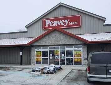 Peavey Mart on St. Clair Street in Chatham. January 22, 2025. (Photo by Jaryn Vecchio)